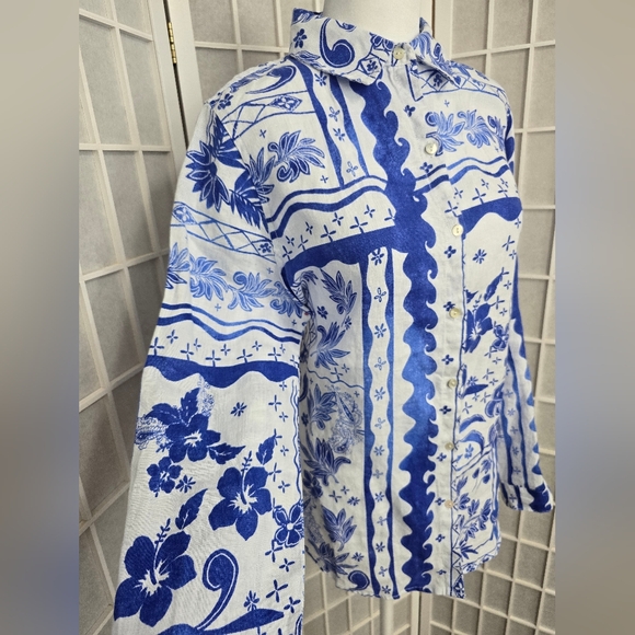 #37. JOIE 100% LINEN button down top NWT - Picture 2 of 6